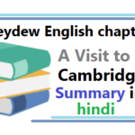A Visit to Cambridge summary in hindi