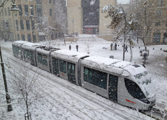 Israel snow storm